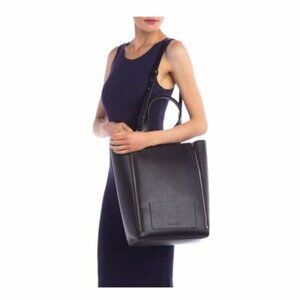 French Connection Bijou Black Zip Tote Bag